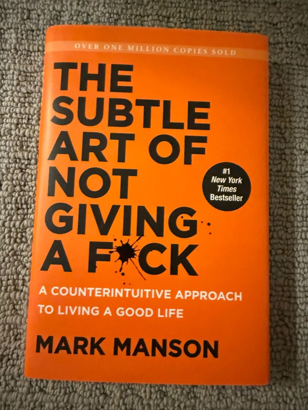 The Subtle Art of Not Giving a F*ck Hardcover Mark Manson Self Help Book